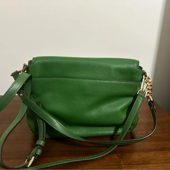 Michael Kors Green Leather Crossbody Bag - Picture 4 of 7